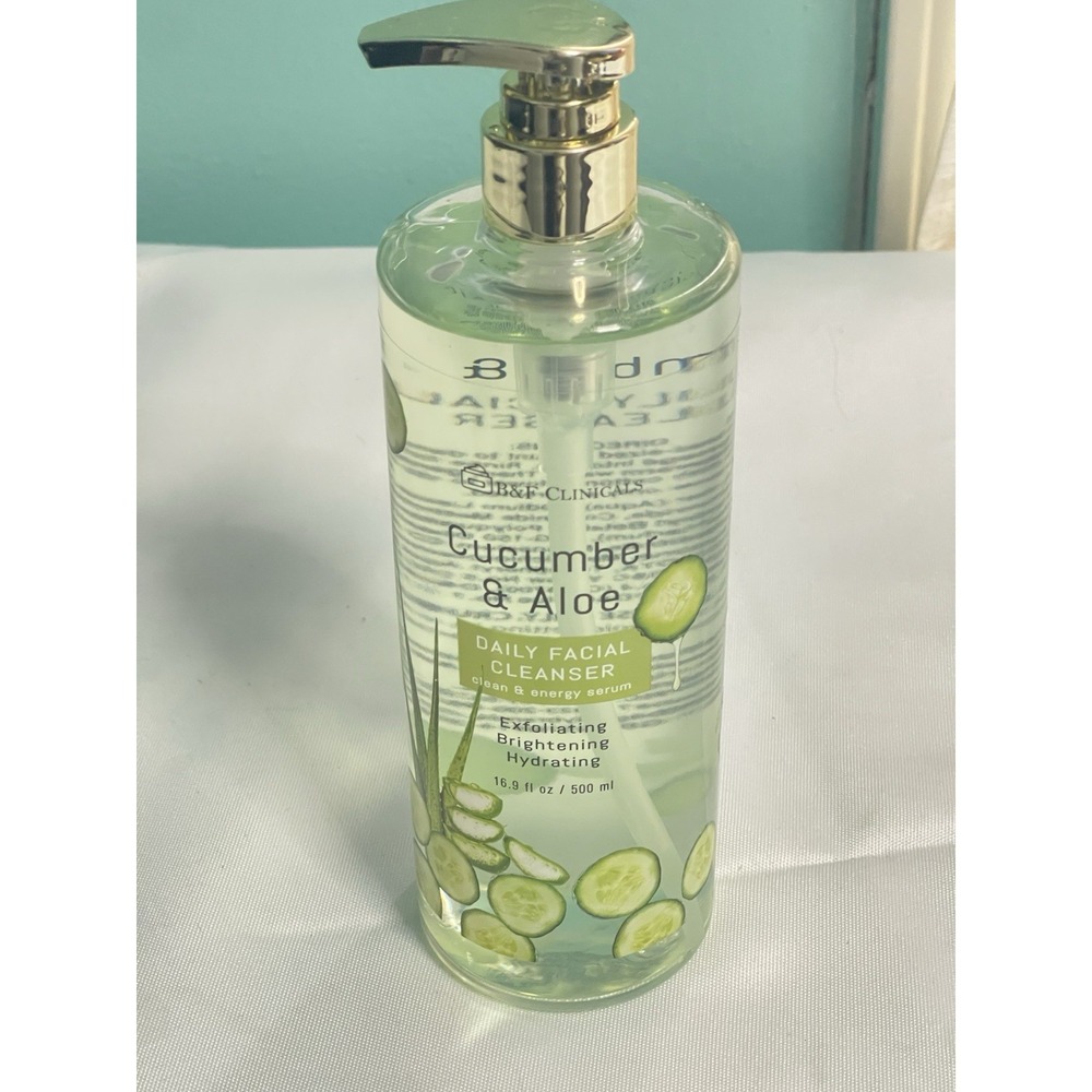 Cucumber & Aloe Daily Facial Cleanser 16.9 fl oz New